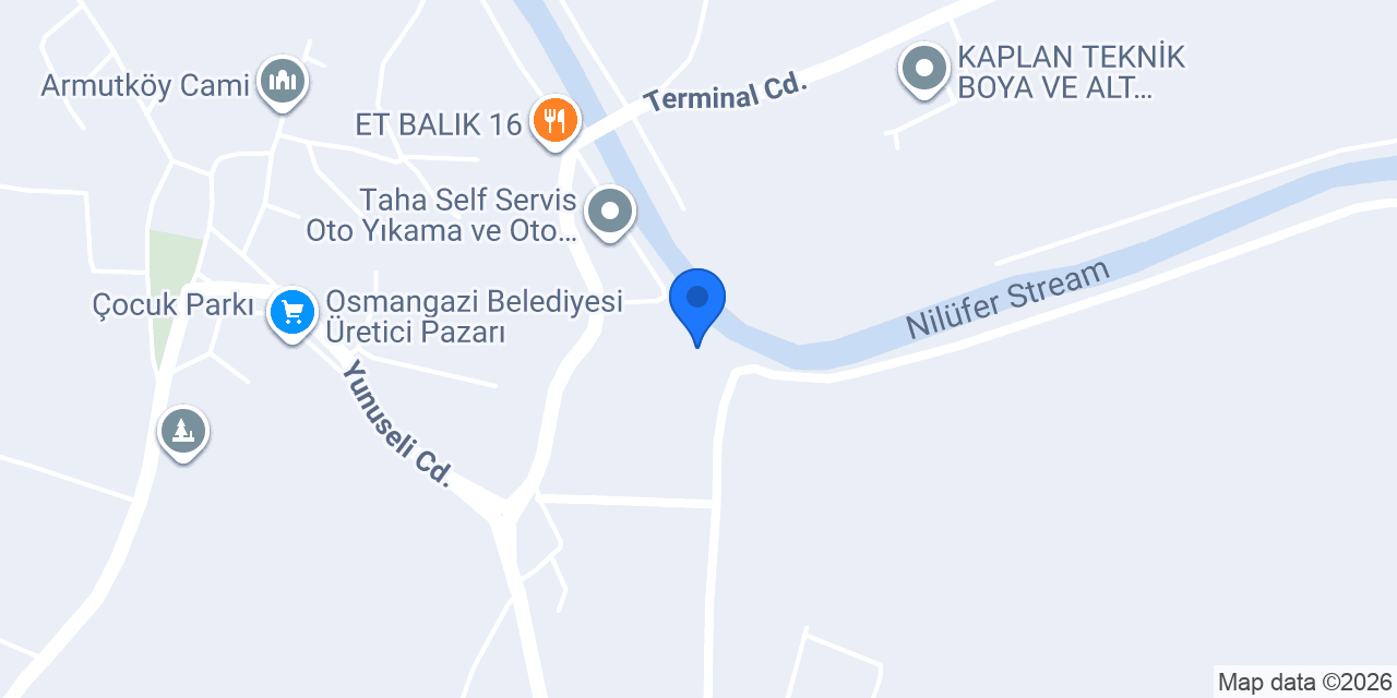 Ağaçlı Mobilya konumu