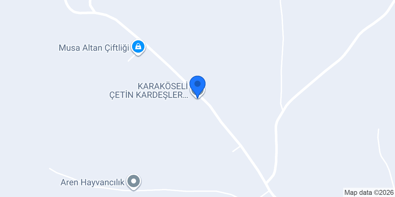 KARAKÖSELİ ÇETİN KARDEŞLER BESİ ÇİFTLİĞİ konumu
