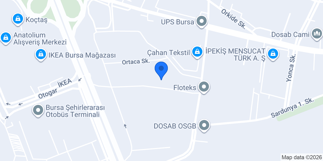 MİA DOKUMA ÖRME TEKSTİL SAN.TİC.A.Ş konumu