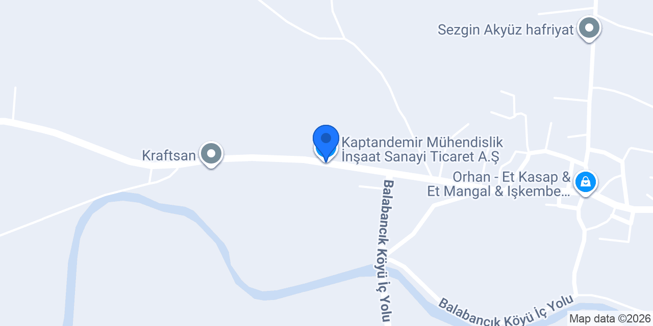Kaptandemir Mühendislik İnşaat Sanayi Ticaret A.Ş. konumu