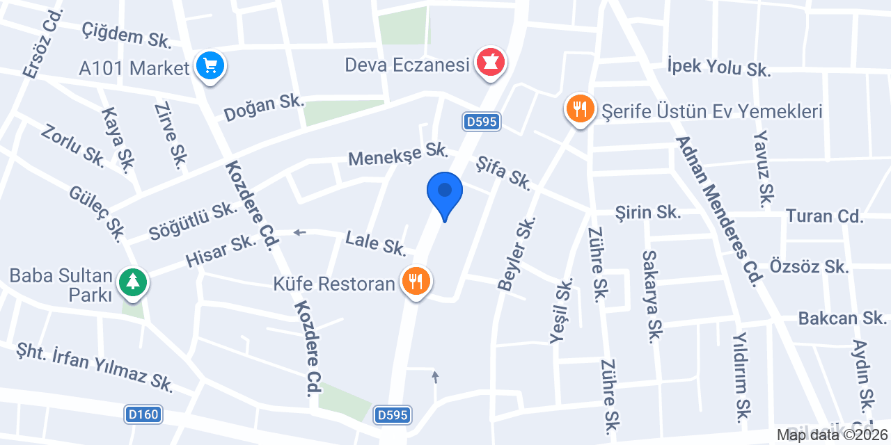 Lila Çiçekevi konumu