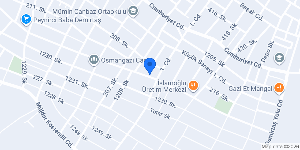 Demirtaş Çiçekçi konumu
