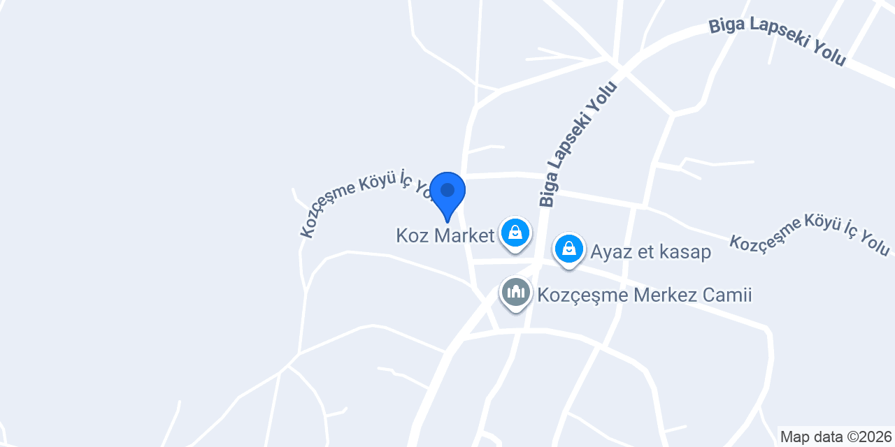Kozçeşme İlköğretim Okulu konumu