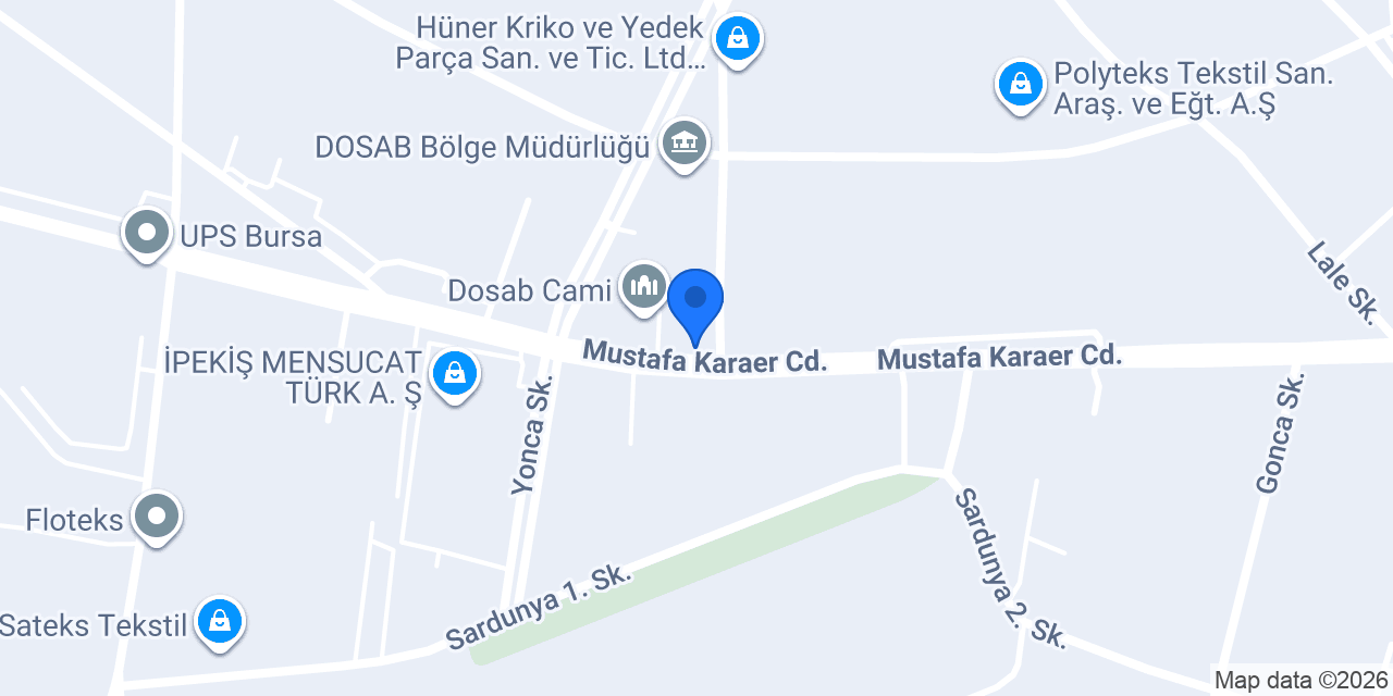 Akbank Dosab Bursa Şubesi konumu