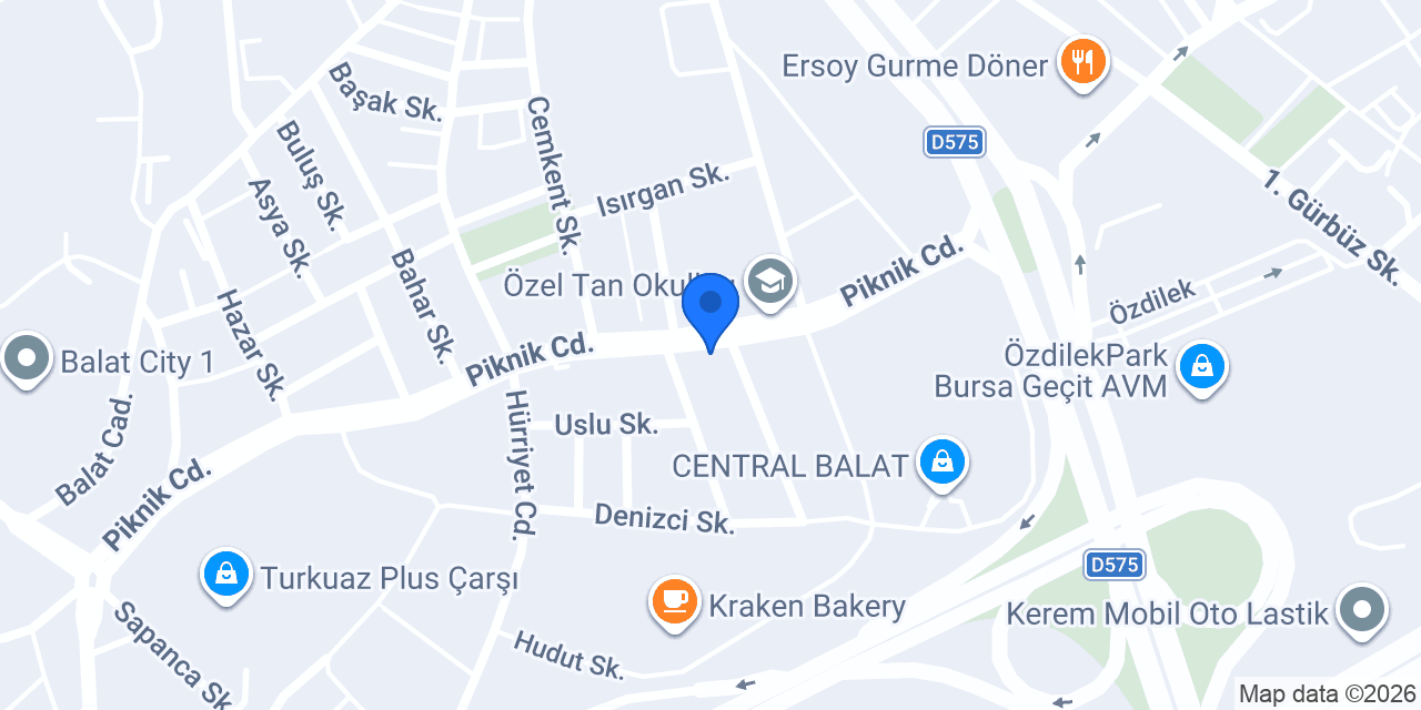 Sorella Home Design Bursa Balat Merkez konumu