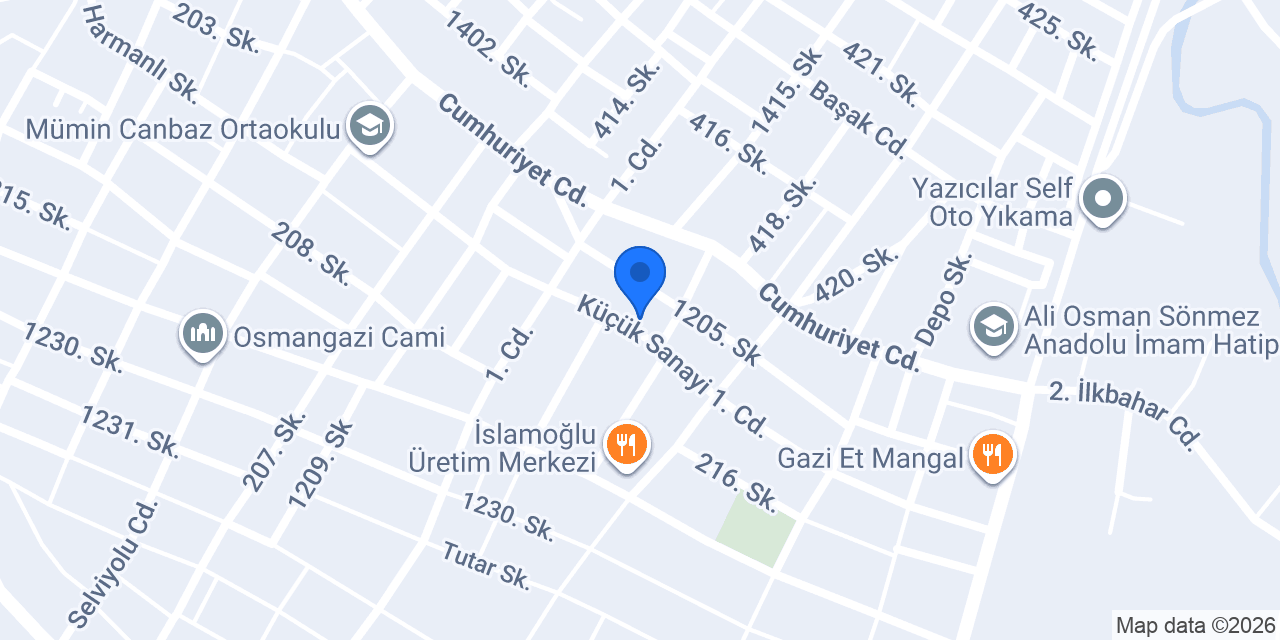 Asu Tekstil konumu