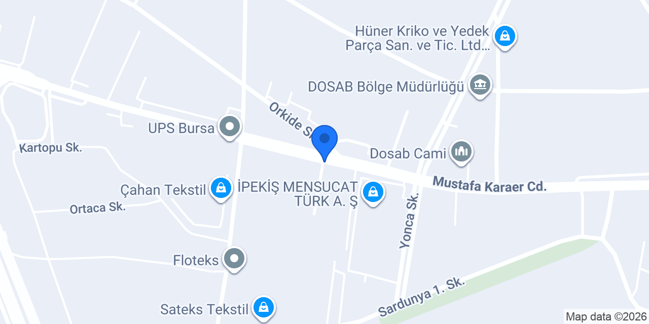 Micron Teknik Tekstil konumu