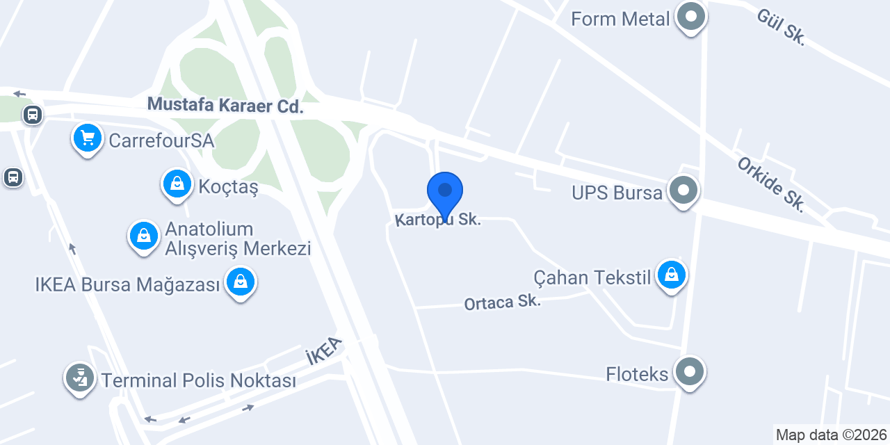 Aleya Tekstil A.Ş. konumu