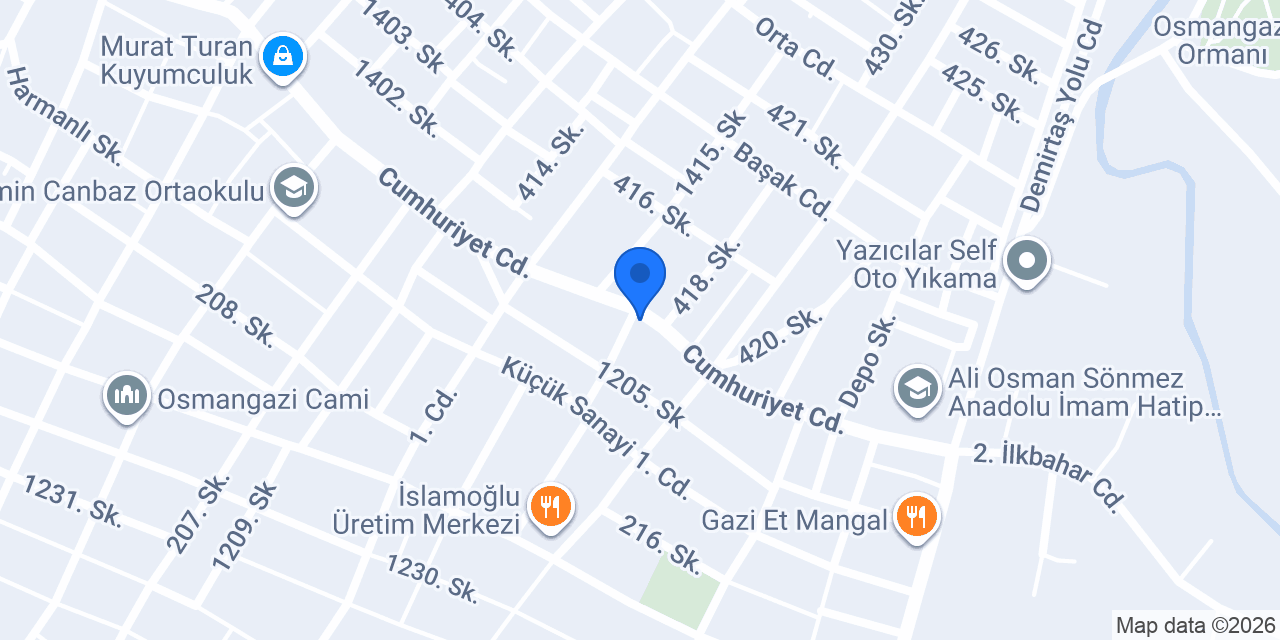Enes Market konumu