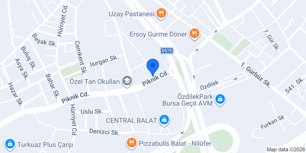Uz.Dr.Ahmet Konuş Dermatoloji Kliniği konumu
