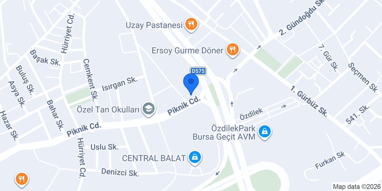 Uzm. Dt. Emir YILMAZ - Endodonti Uzmanı - Bursa konumu