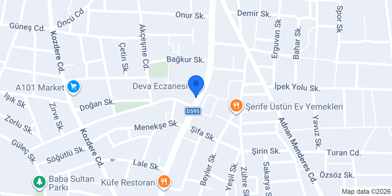Acar Eczanesi konumu