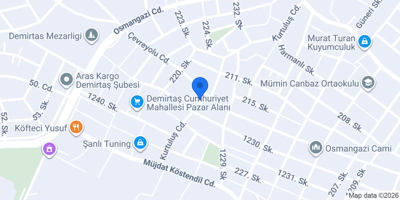 Barsel Kuaför konumu