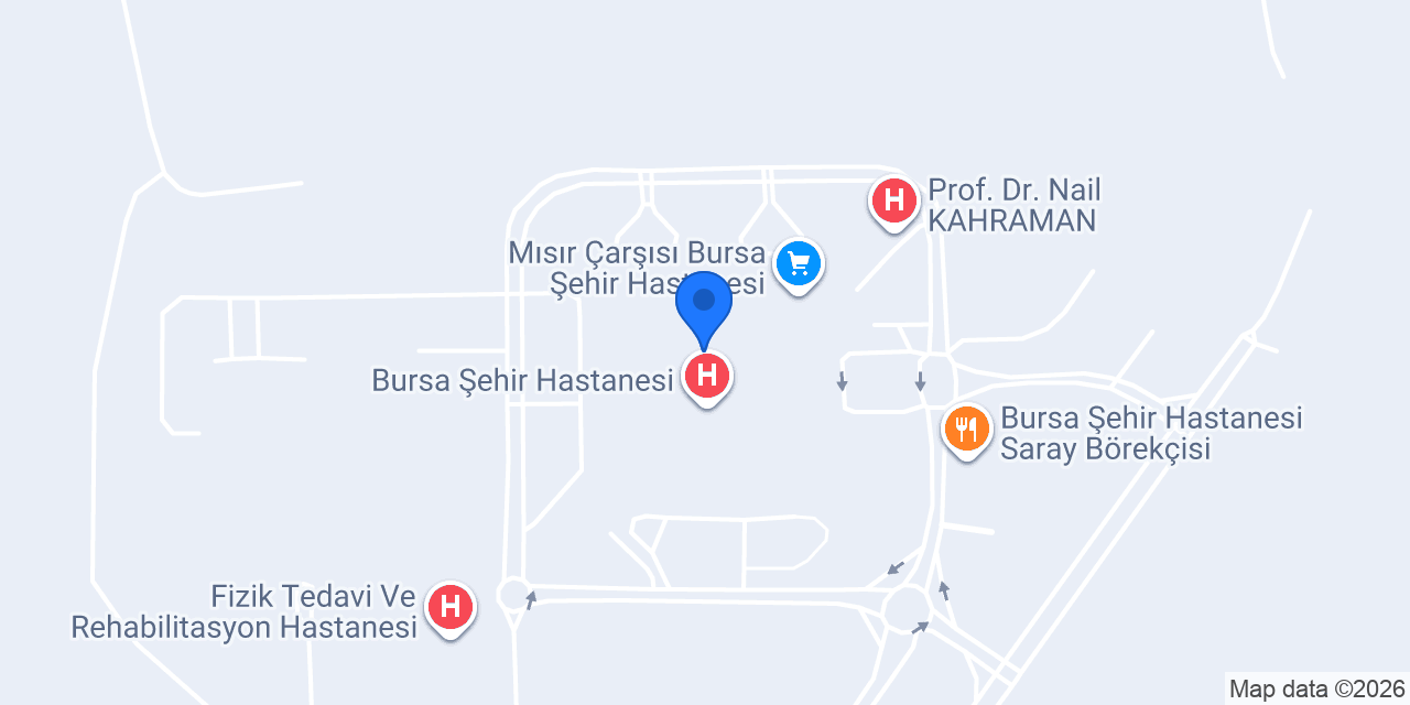 Bursa Genel Cerrahi Uzmanı Op. Dr. Özkan Balçin konumu