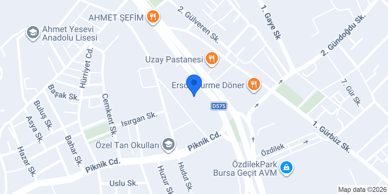 Bursa Dermatolog-Uzman Doktor Ece Sürgün konumu