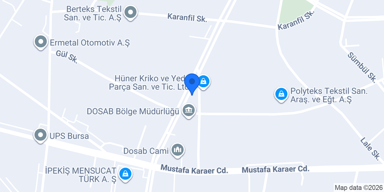 Akiş Boya Fabrika konumu