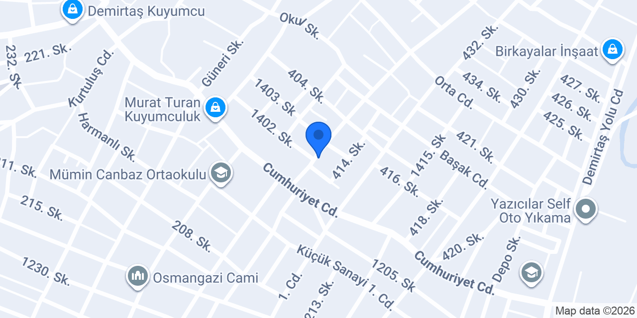 MİNEL BAY & BAYAN TERZİ konumu