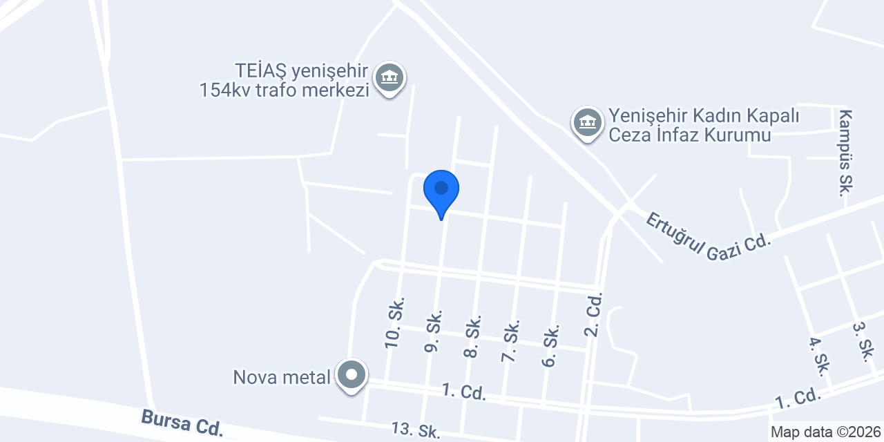 Özçelik Transformatör konumu