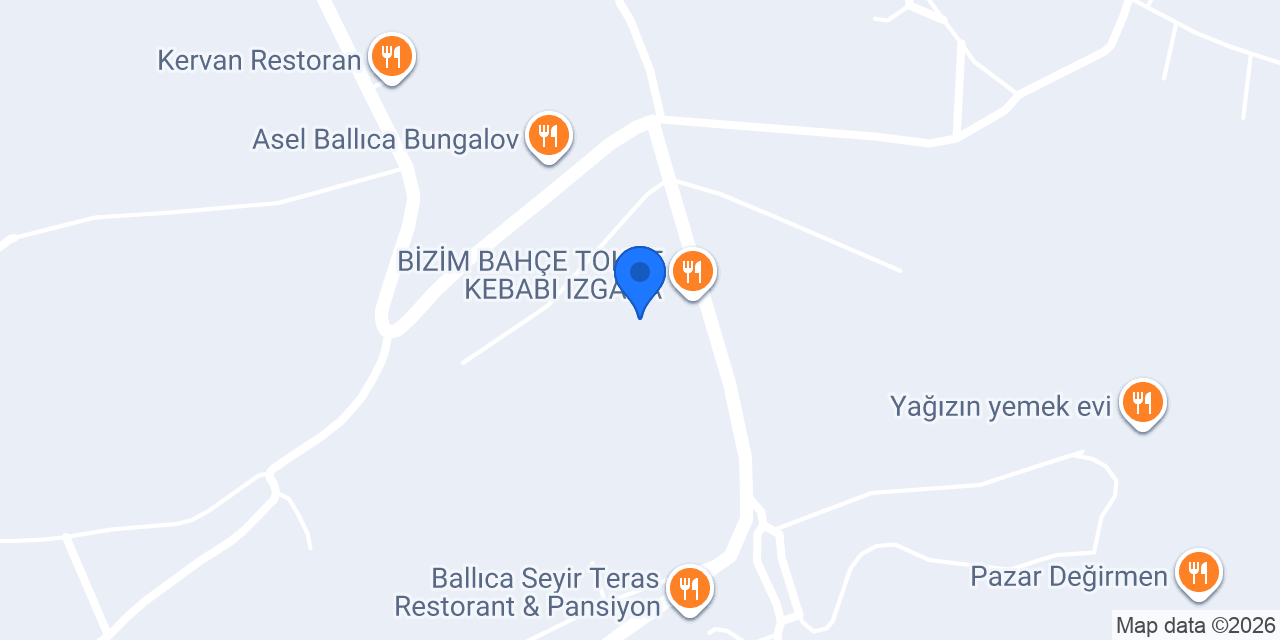 BAHAR BAHÇE RESTORAN konumu