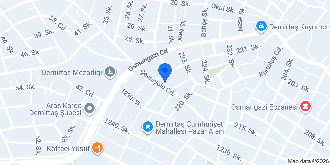 Demirtaş Pide konumu