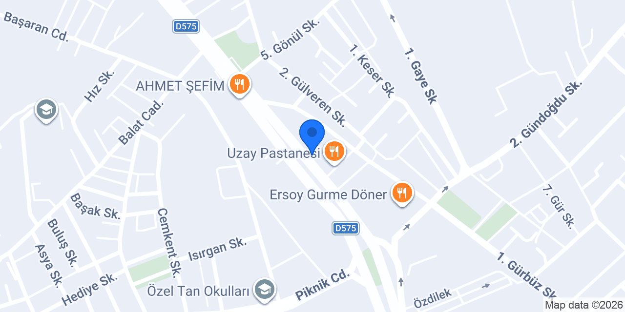 Özdemiroğlu Baklava- Geçit Şubesi konumu