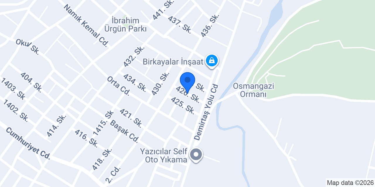 Bursa Boya Dekorasyon konumu