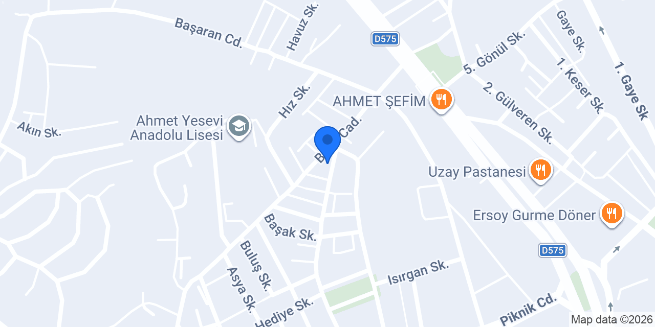 Ahmetyesevi Mahallesi Muhtarlığı konumu
