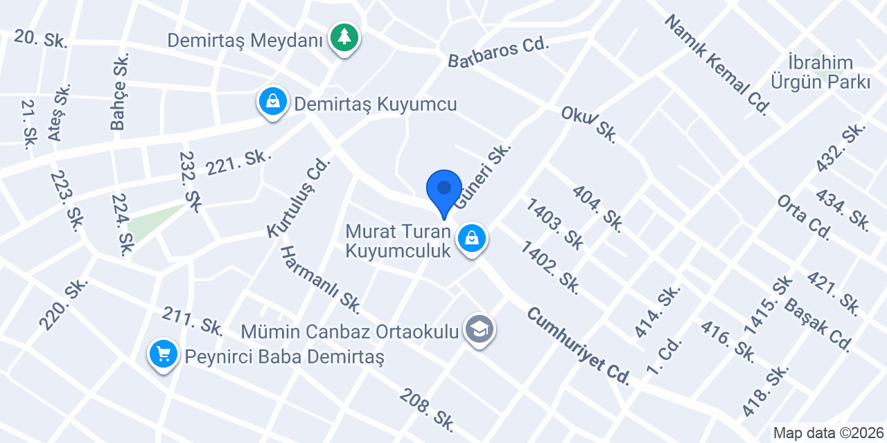 Ergen ticaret çilingir konumu