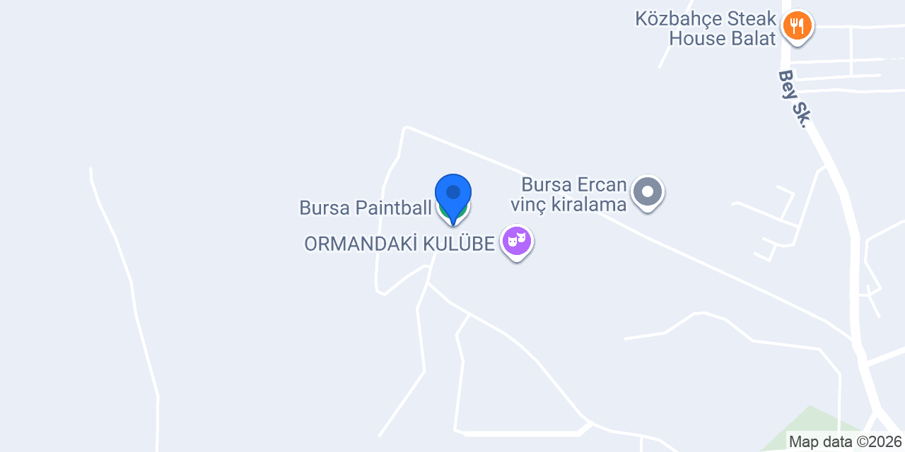 Bursa Paintball konumu