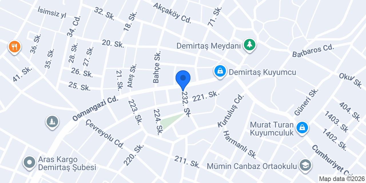 Şafak Lokantası konumu