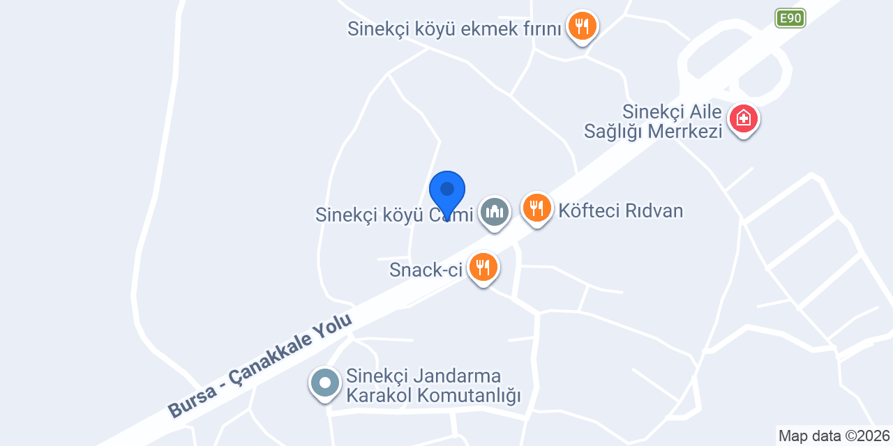 Sinekçi Köyü Muhtarlığı konumu