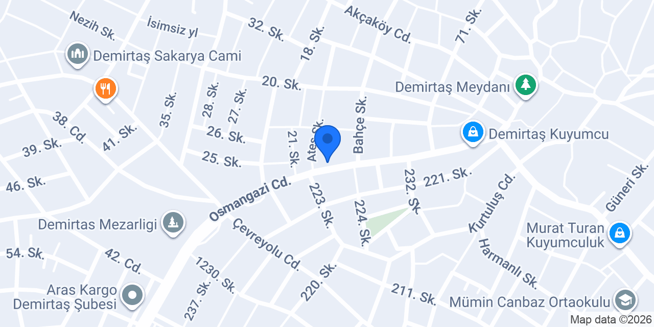 Özelim Pide konumu