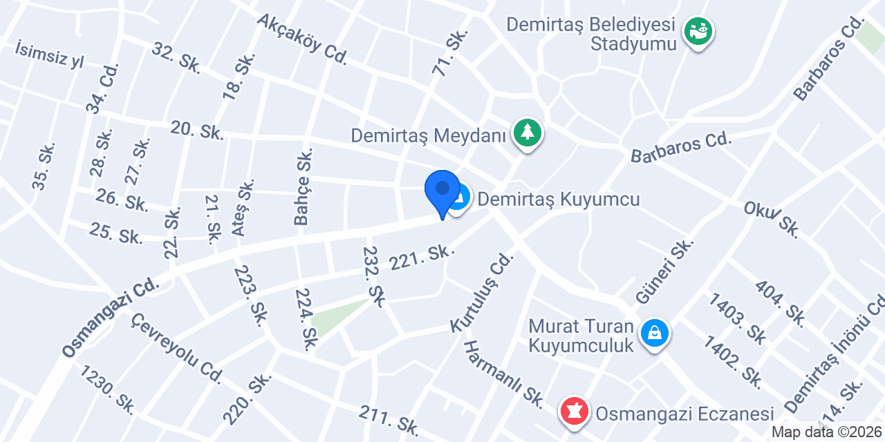 Diş Hekimi Erhan Mutlu konumu