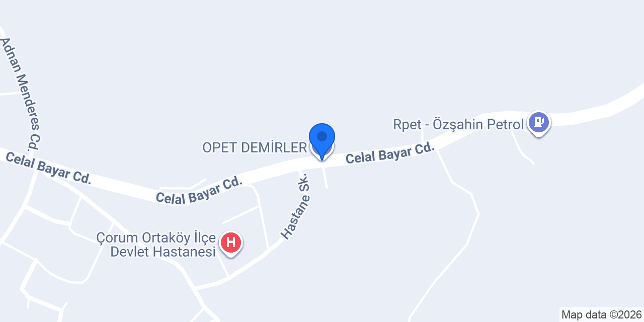 OPET DEMİRLER konumu