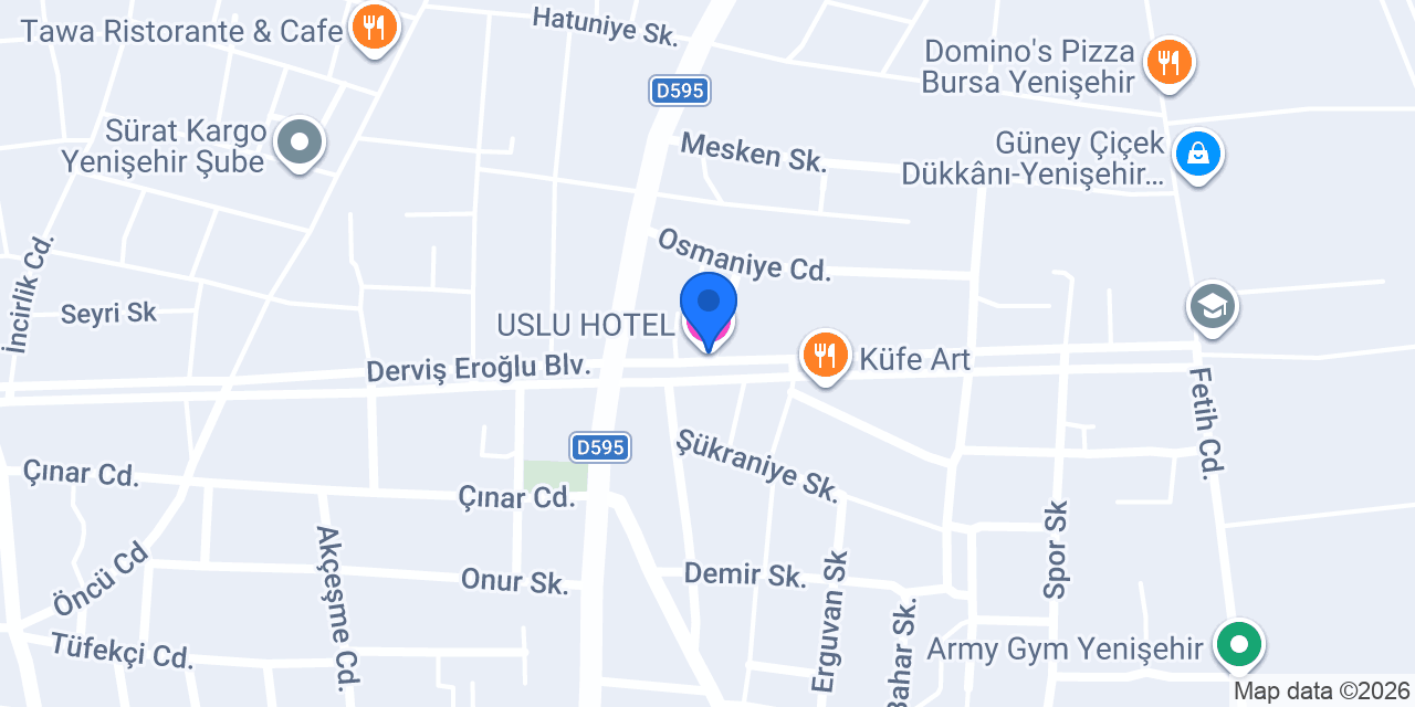USLU HOTEL konumu