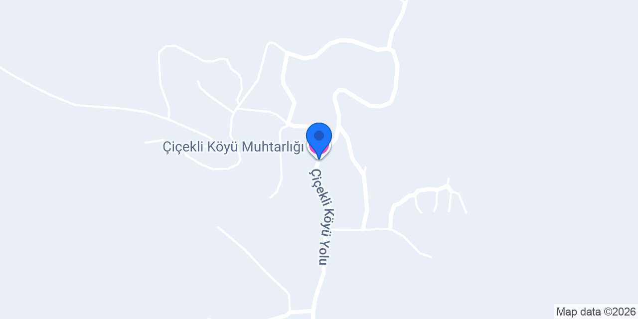 Çiçekli Köyü Muhtarlığı konumu