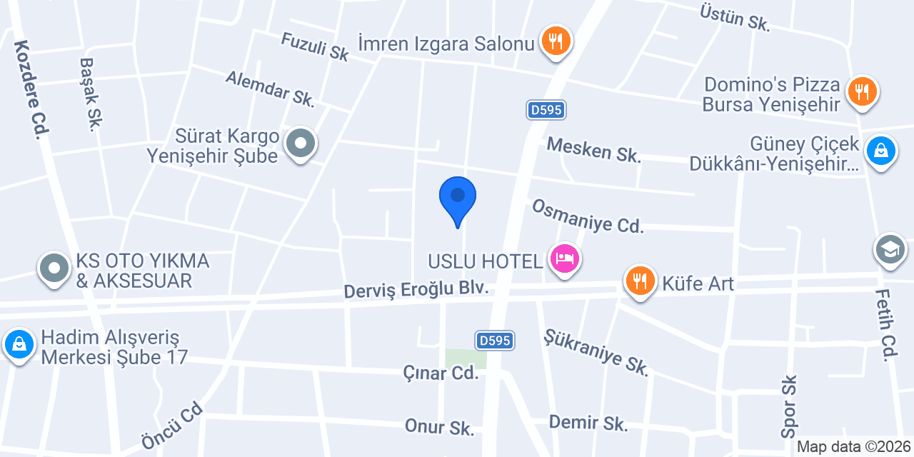 yenisehir konumu