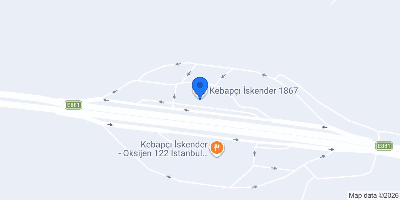 Kebapçı İskender 1867 konumu