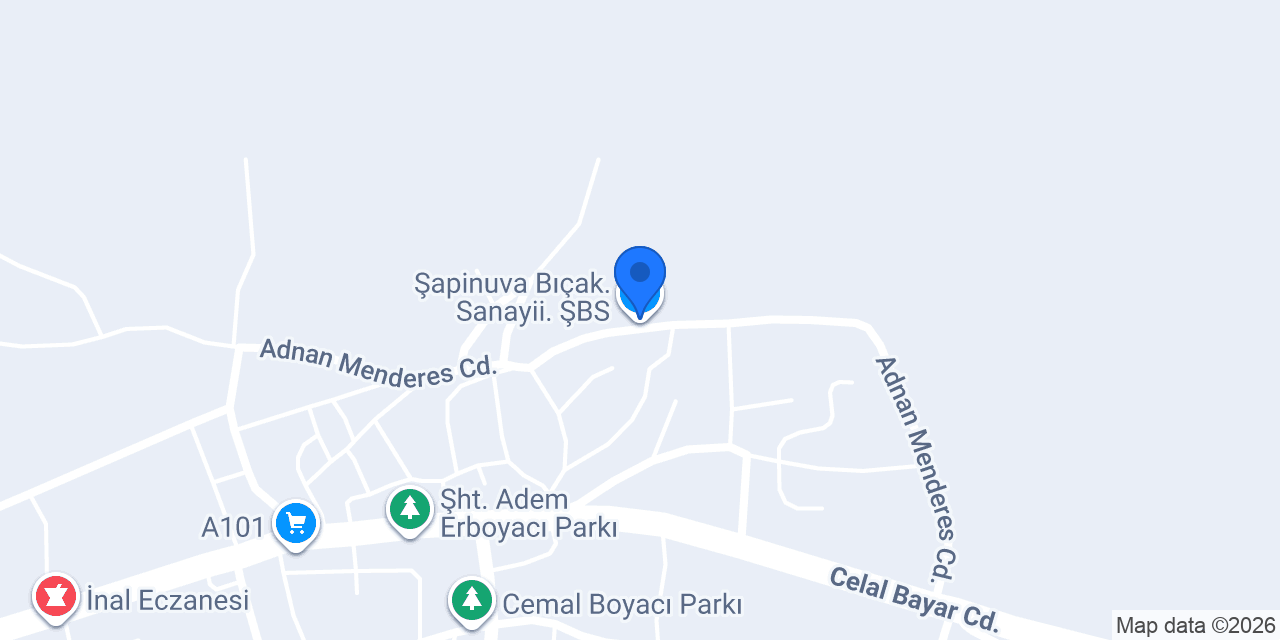 Şapinuva Bıçak. Sanayii. ŞBS konumu