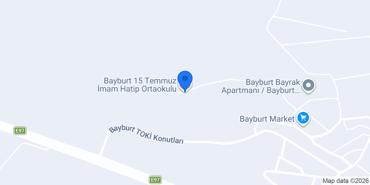 Bayburt 15 Temmuz İmam Hatip Ortaokulu konumu