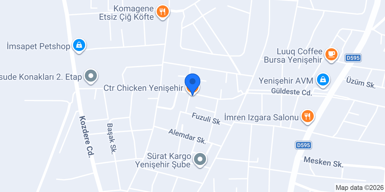 Ctr Chicken Yenişehir konumu