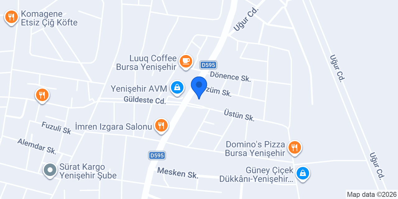 Güngör Otel konumu
