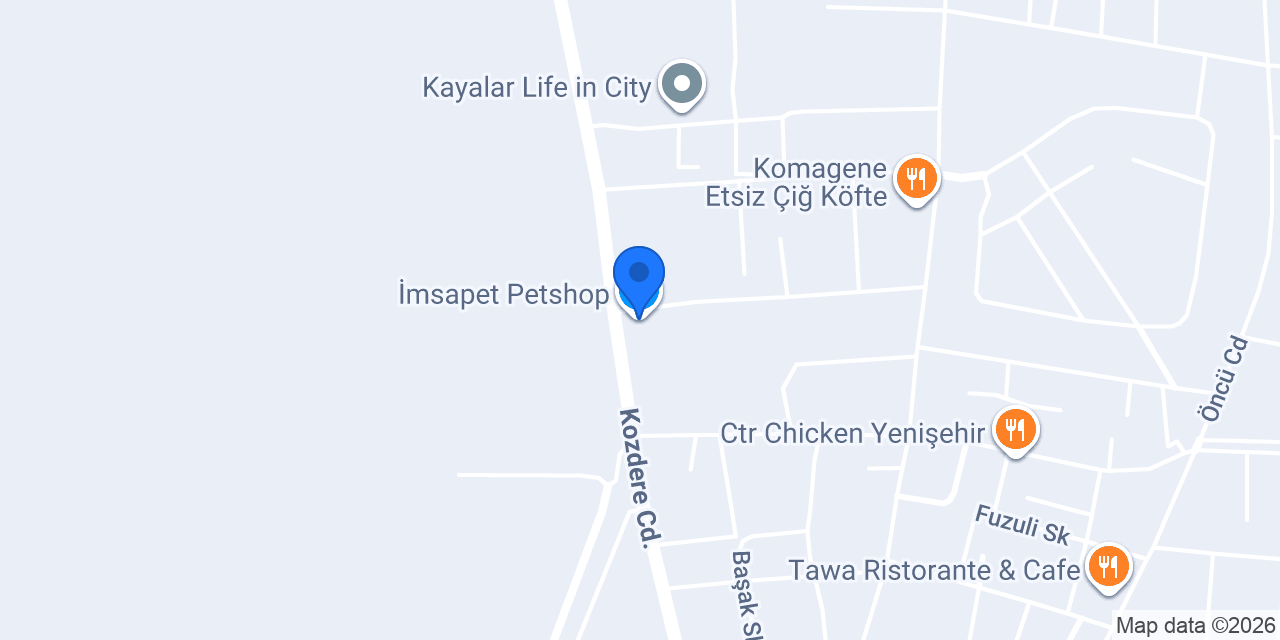 İmsapet Petshop konumu