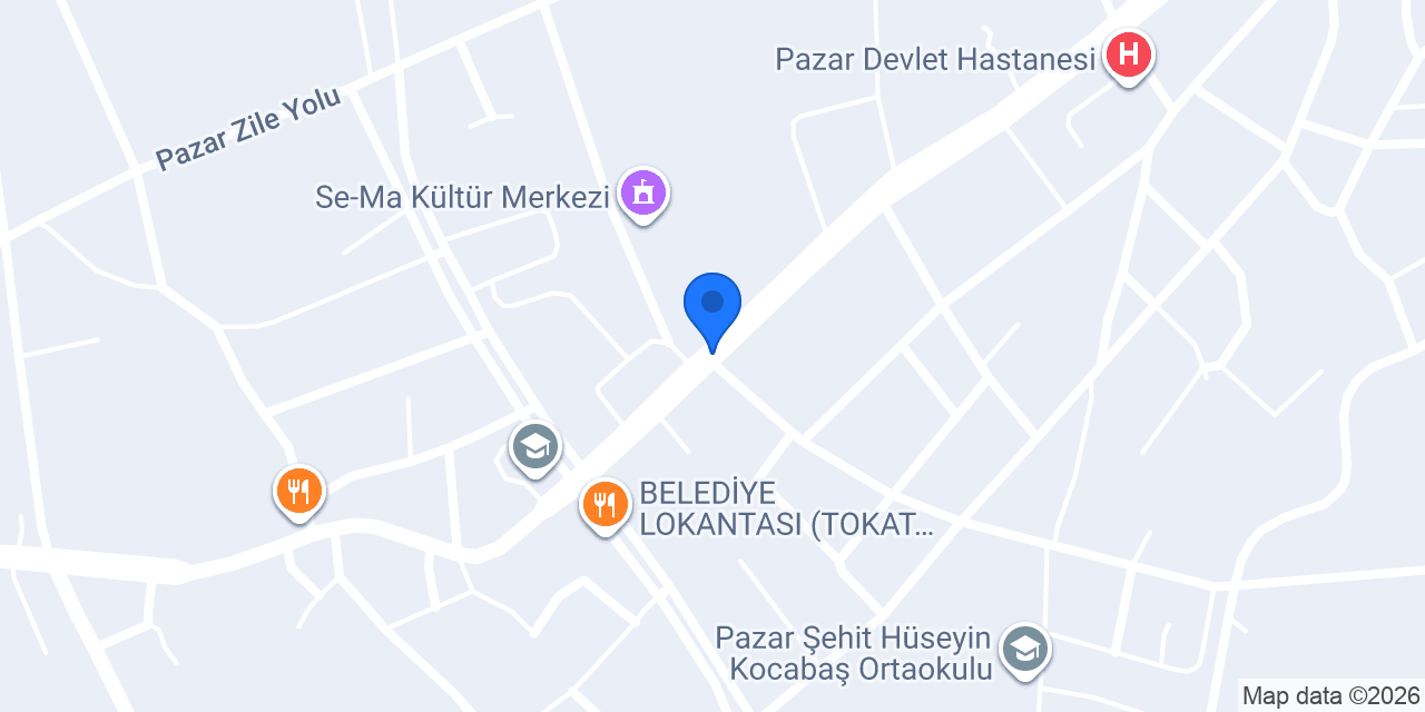 Somuncuoğlu 75. Yıl Pazar Devlet Hastanesi konumu