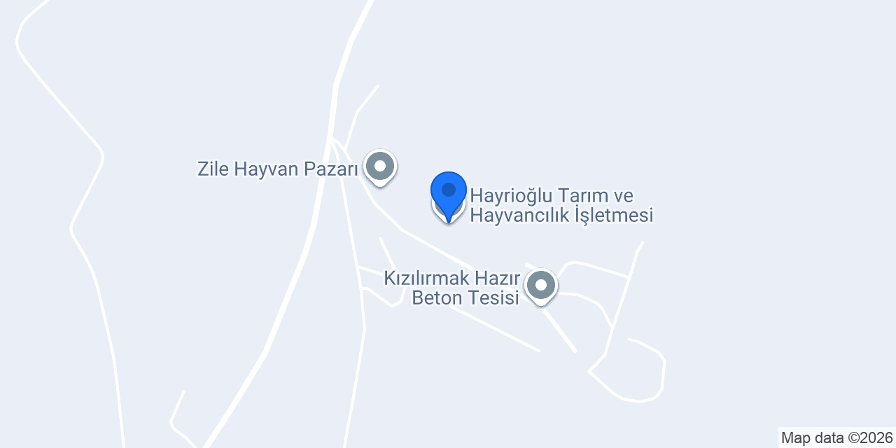 Hayrioğlu Tarım ve Hayvancılık İşletmesi konumu