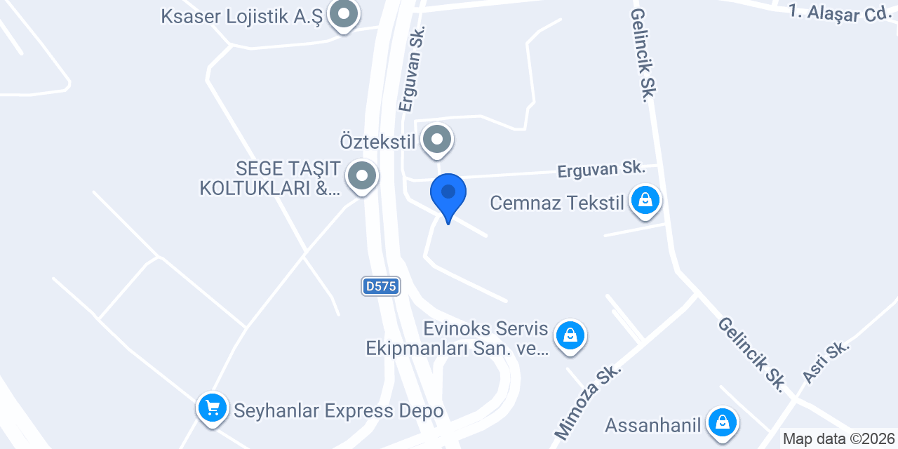 ASN TEKSTİL konumu