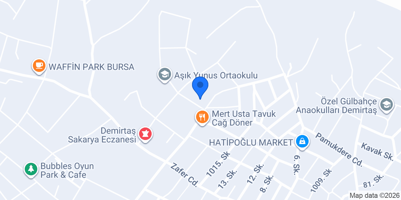 Güneş Cafe konumu