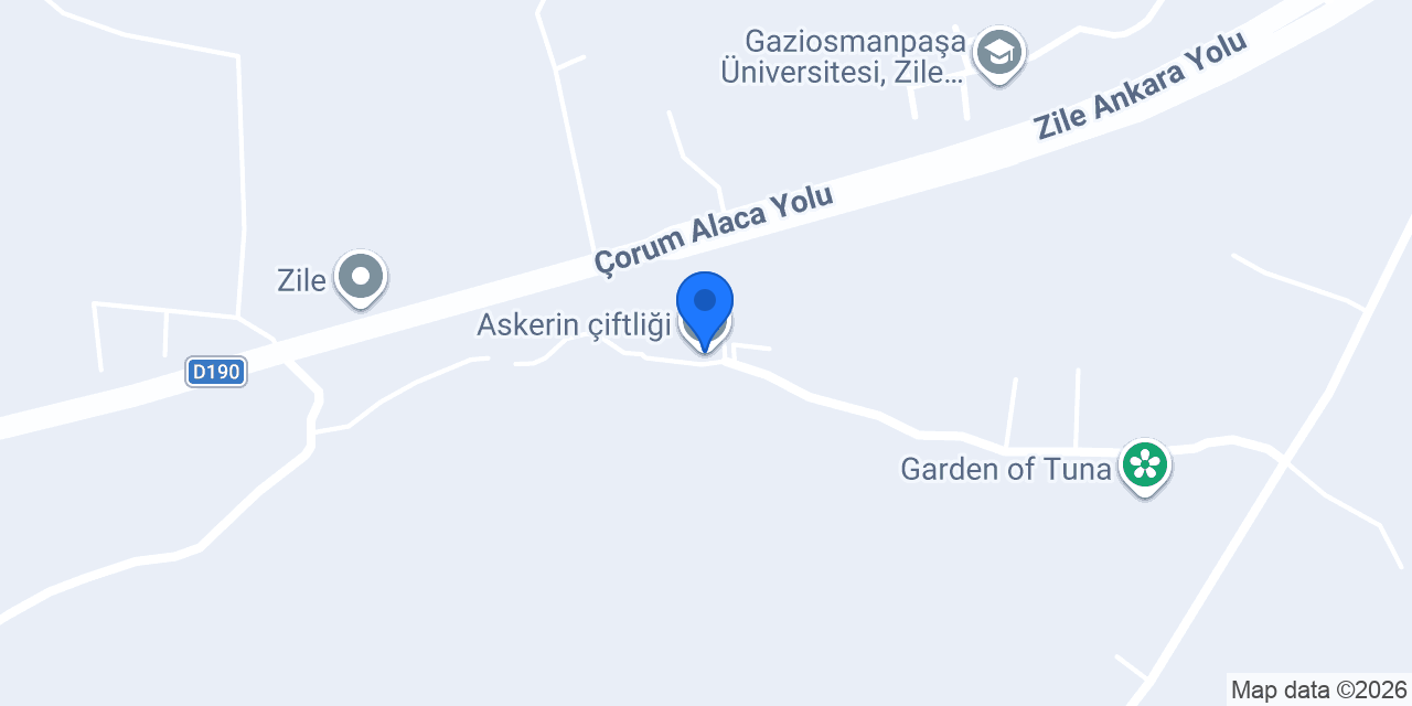 Askerin çiftliği konumu