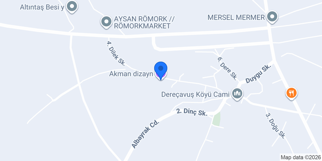 Akman dizayn konumu