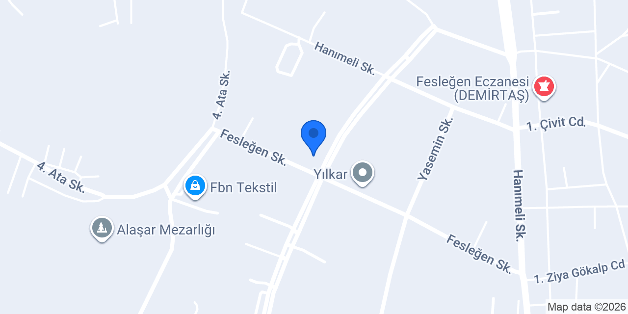 Akarca Tekstil konumu